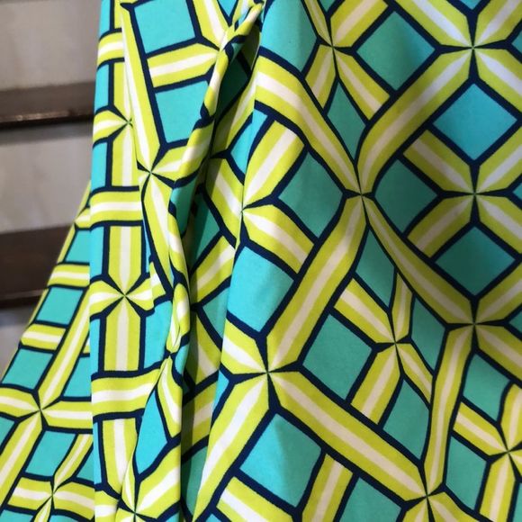 ALL FOR COLOR Citrus Grove Pattern Rich Half Sleeve Swing Dress UPF 50 Sz XS NWT - Picture 8 of 16